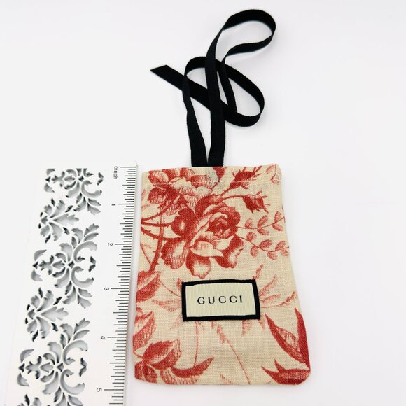 3769 GUCCI JEWELRY FABRIC DRAWSTRING BAG - Picture 2 of 4
